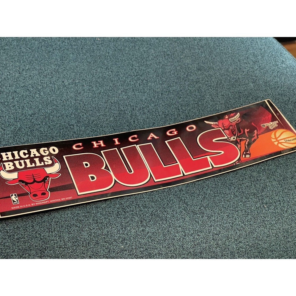 Chicago Bulls Basketball‎ NBA Bumper Sticker by WinCraft Vintage 12x3